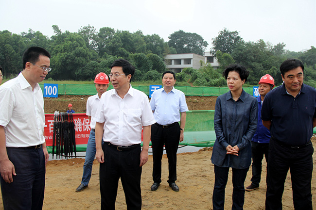 市領導張迎春、夏建平、劉明理等參加調研，望城區領導孔玉成、鄒特等陪同調研
